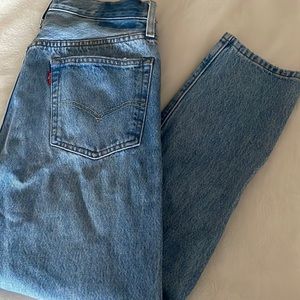 Classic Levi’s 501 light wash denim